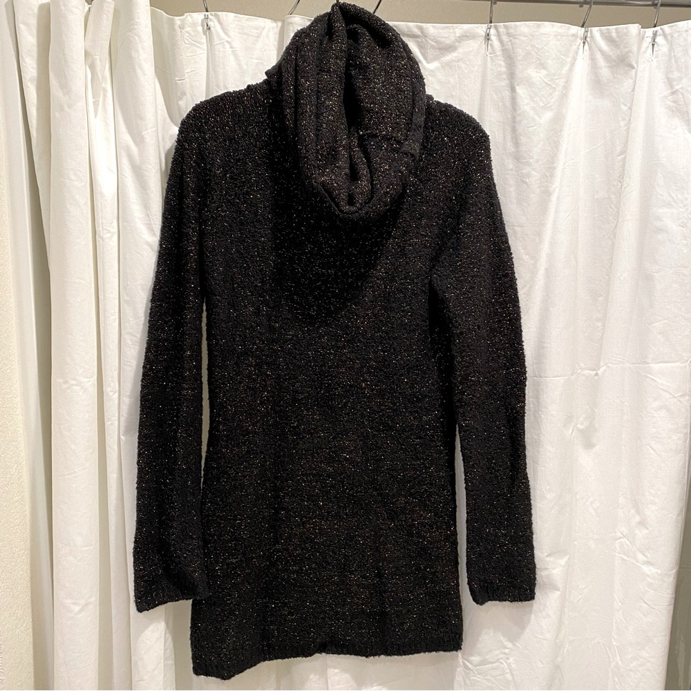 MODA INTERNATIONAL Boucle Cowl Neck Sweater Tunic Size M